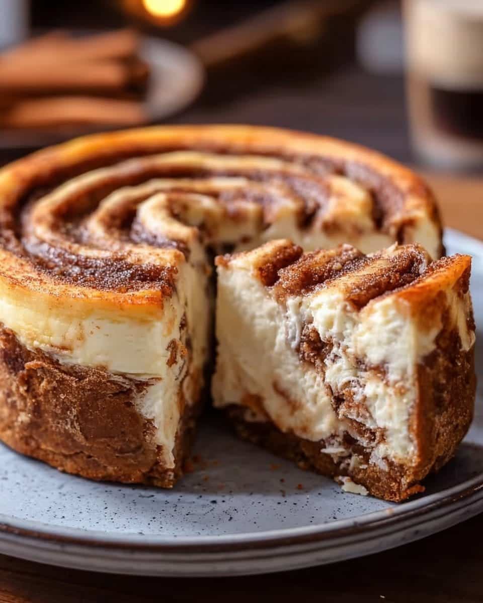 Cinnamon Roll Cheesecake