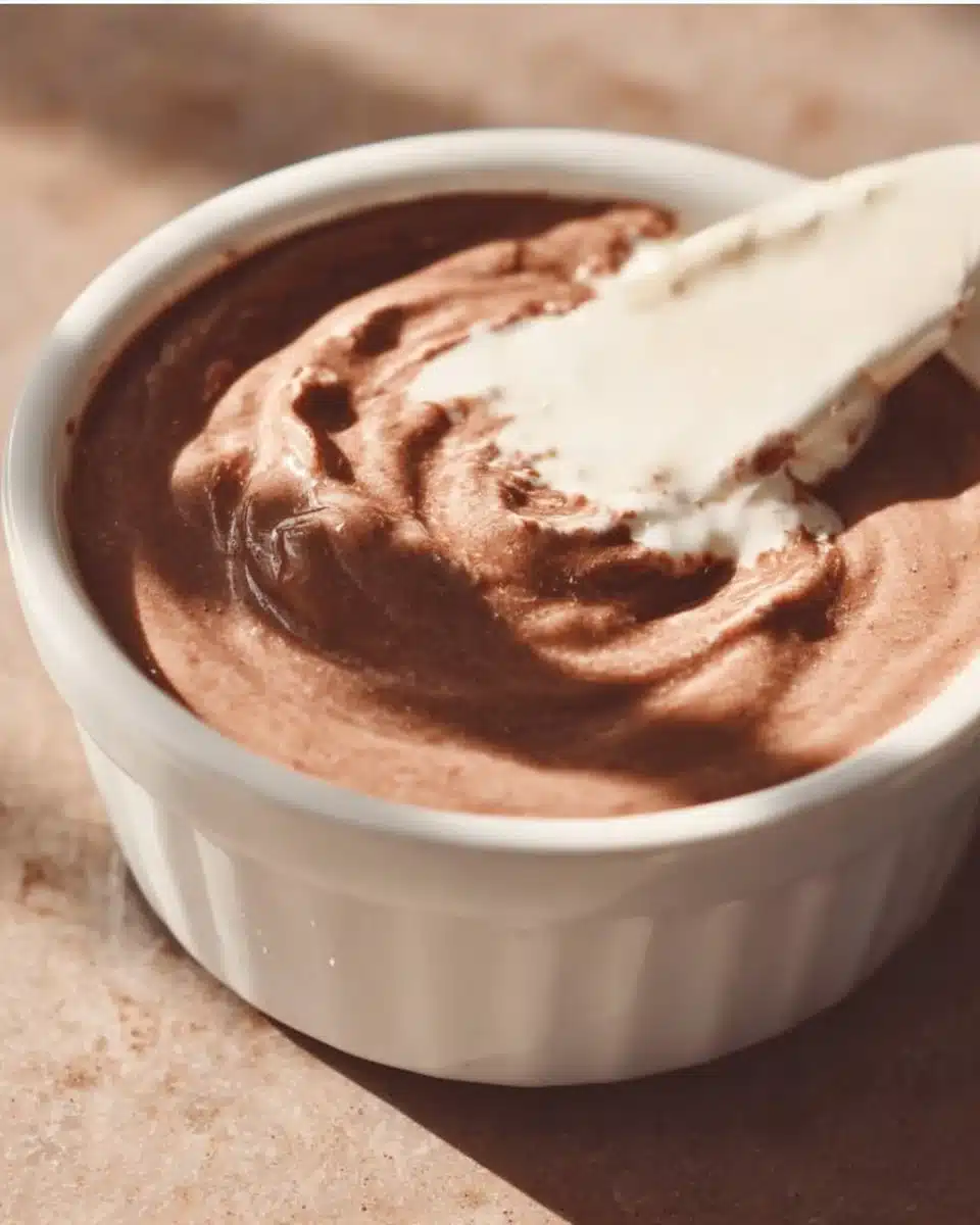 Delicious hot chocolate dip served with marshmallows and chocolate sticks.