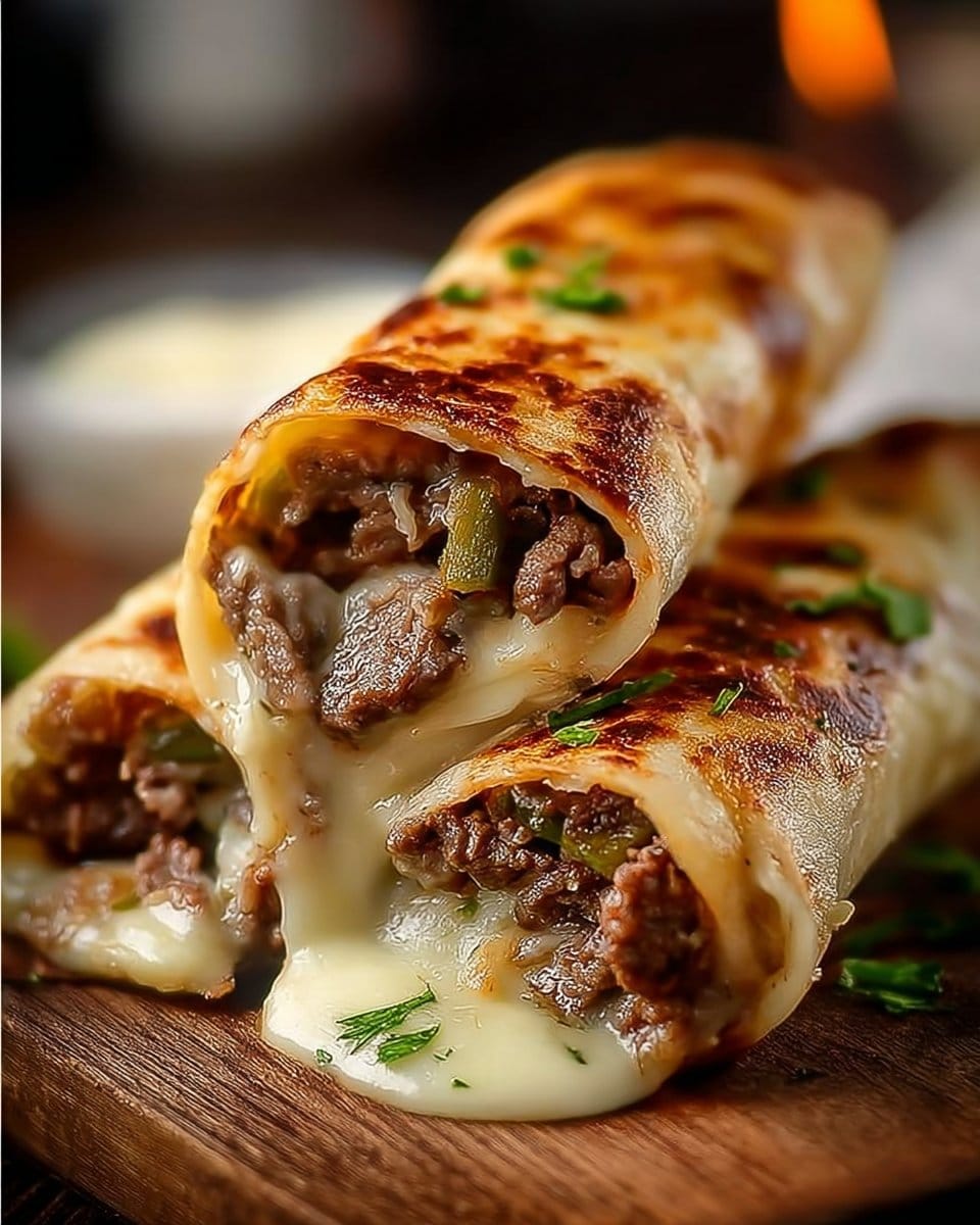 Delicious Keto Philly Cheesesteak Roll Ups