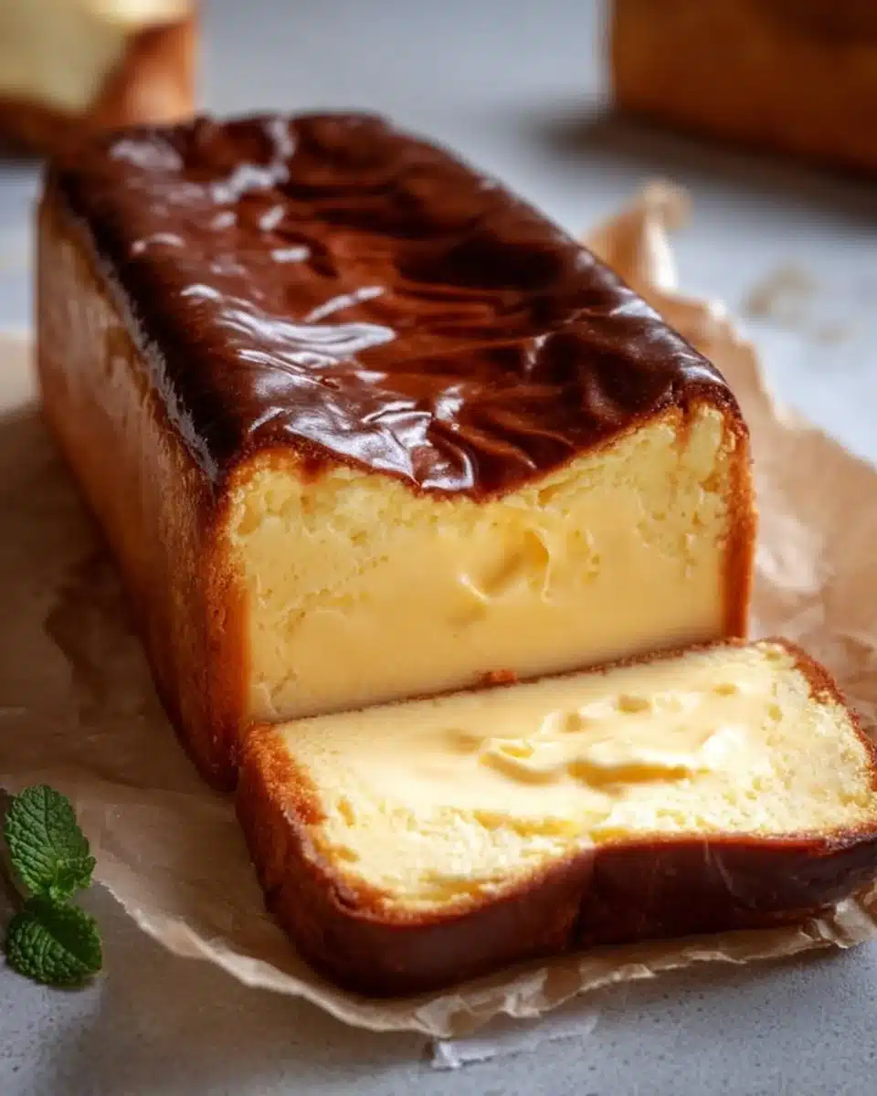 Delicious burnt Basque cheesecake with a caramelized top and creamy texture