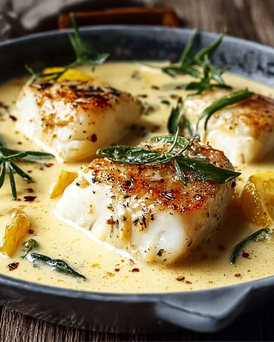 Baked Cod in Coconut Lemon Cream Sauce for Busy Weeknights