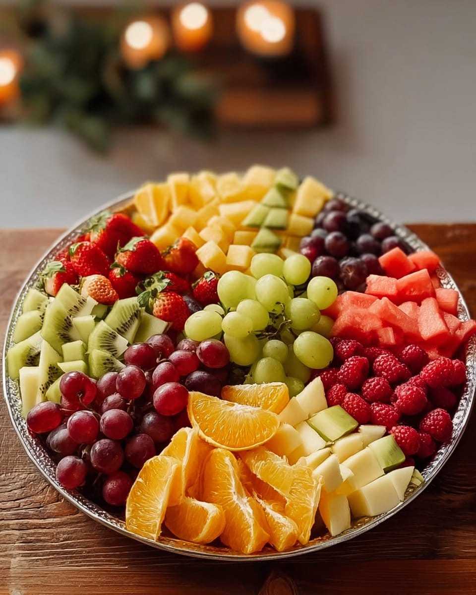 Colorful Fresh Fruit Platter