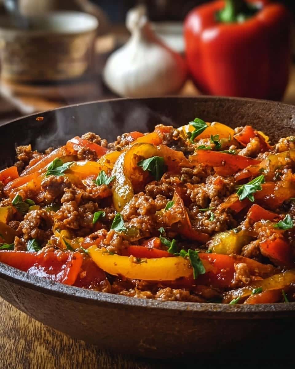 Ground Turkey and Peppers