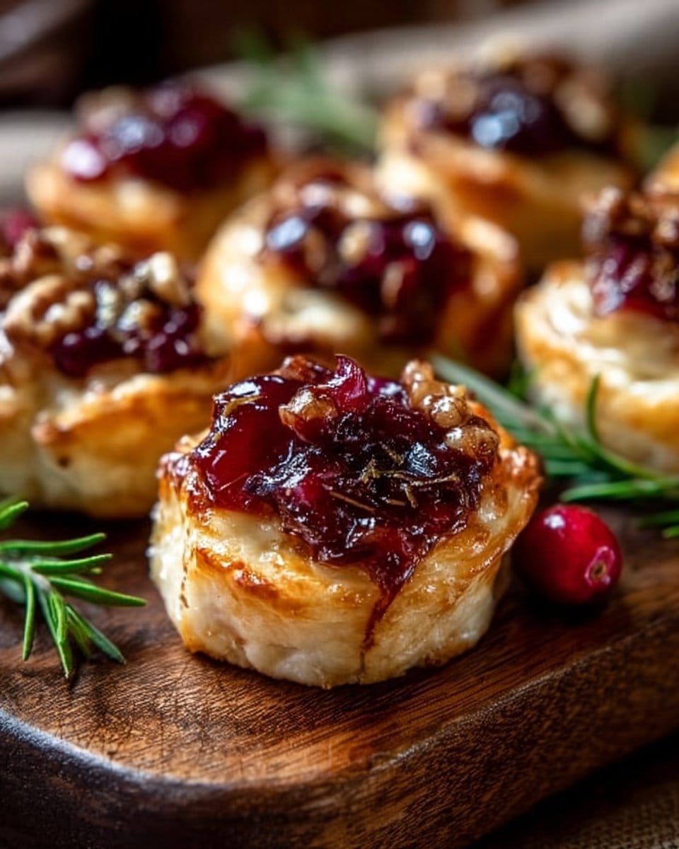 Baked Cranberry Brie Bites