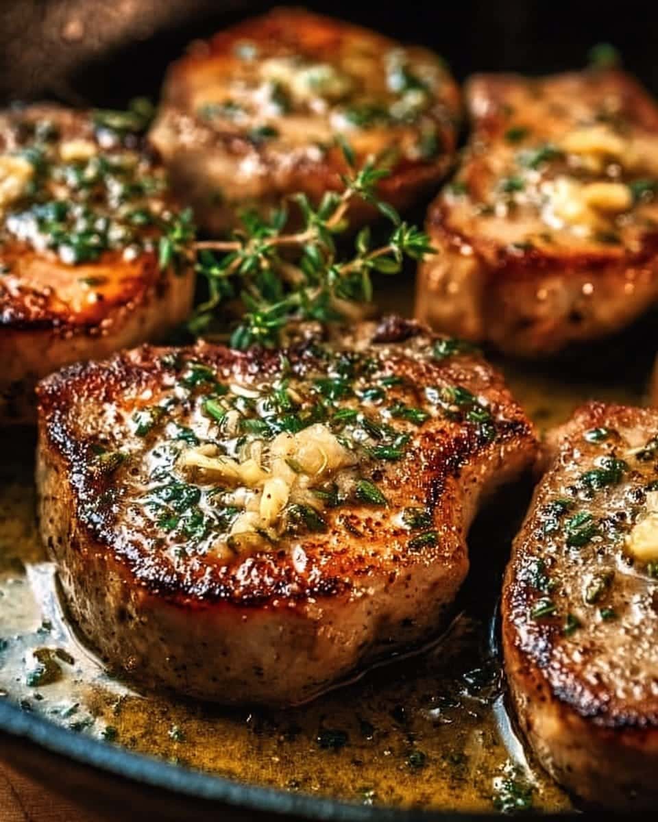 Garlic Butter Pan-Seared Pork Chops