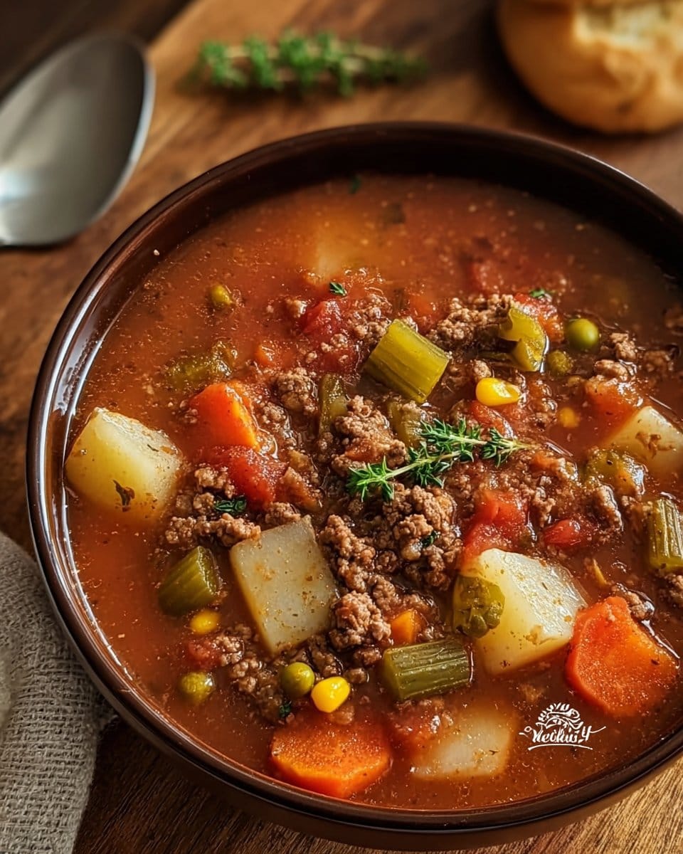 Crockpot Hamburger Soup