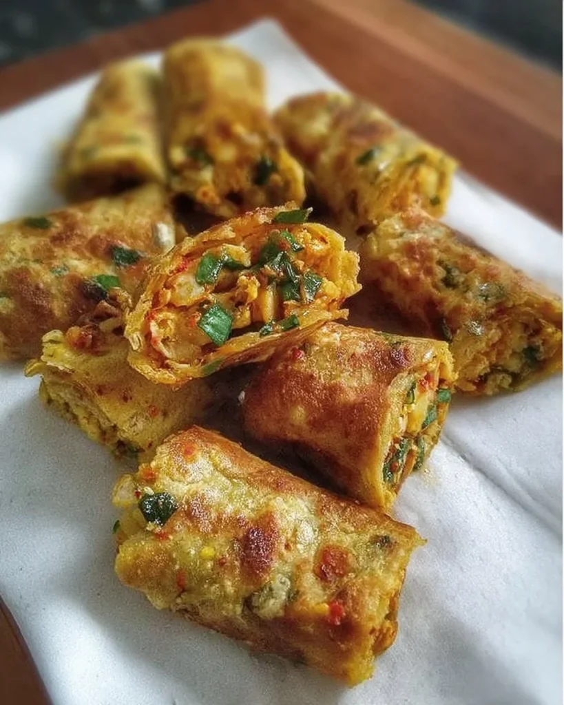 Delicious Schezwan Vegetable Roti Roll with vibrant vegetables and spicy sauce