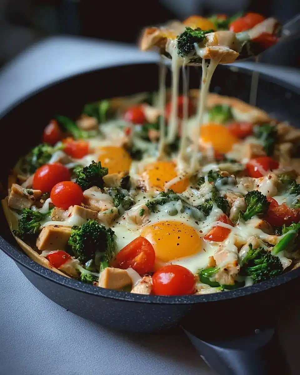 Delicious simple protein skillet recipe prepared in one pan