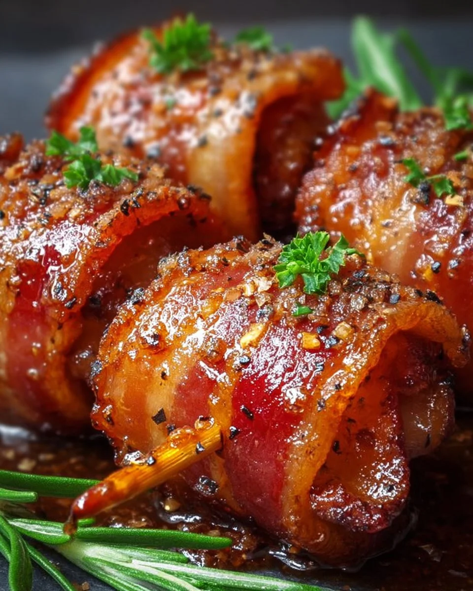 Delicious Sweet Chili Bacon Lollipops with a perfect blend of sweet and spicy flavors