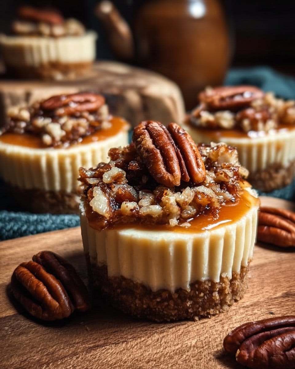 Mini Pecan Pie Cheesecakes