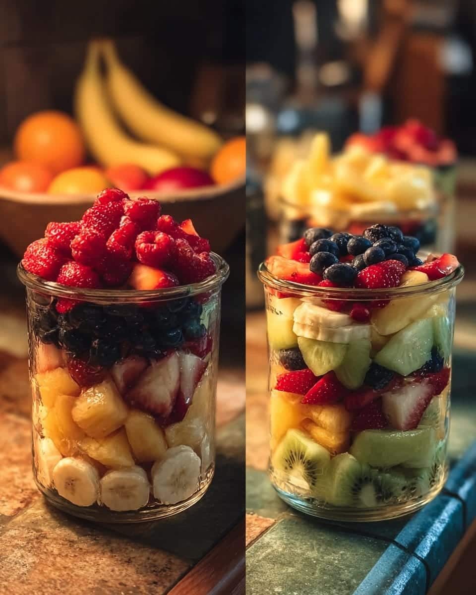 Layered Fresh Fruit Cups (2 Variations)
