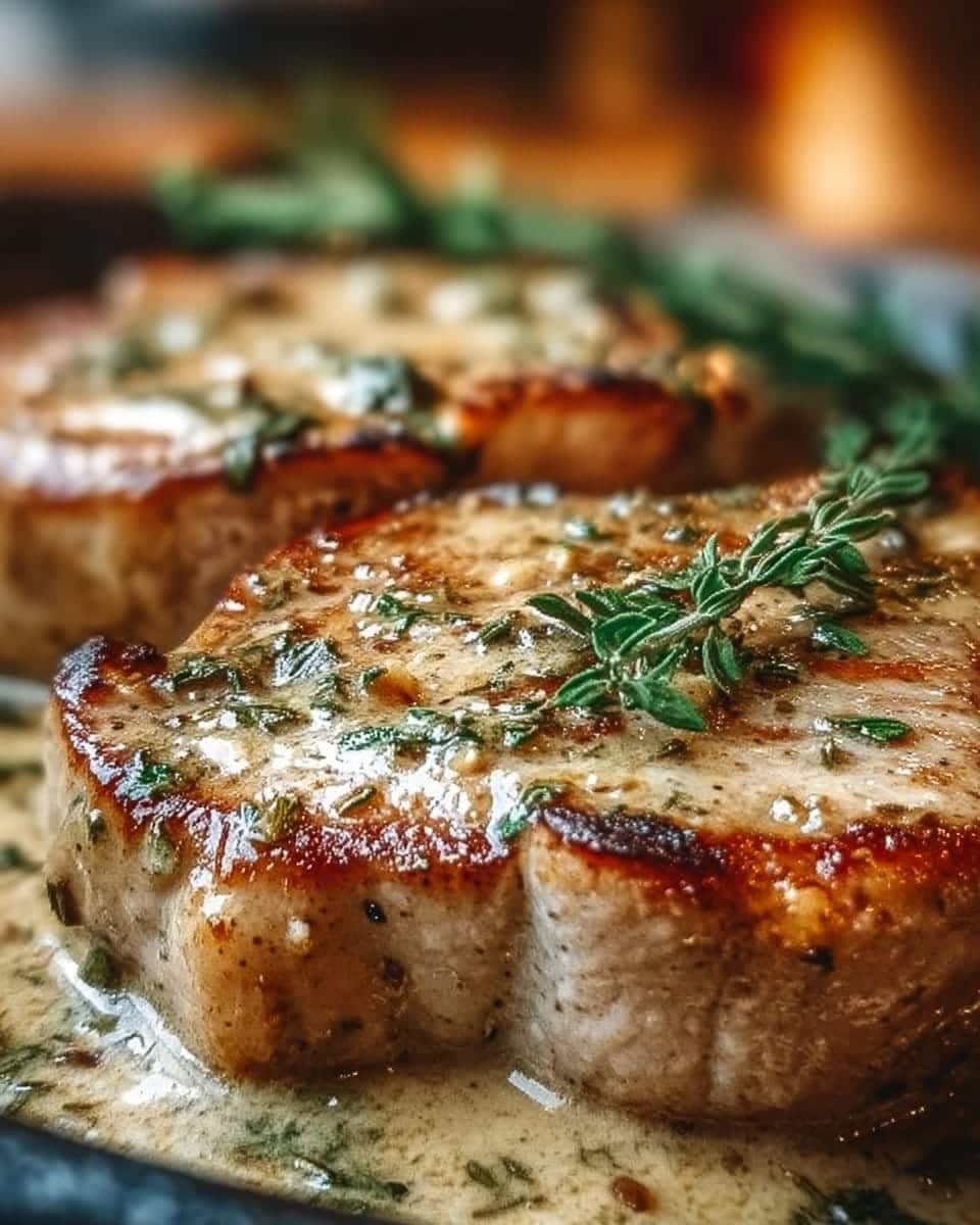 Smothered Boneless Pork Chops