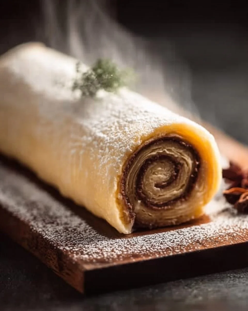 Beautifully decorated Yule Log Cake for holiday festivities and celebrations.