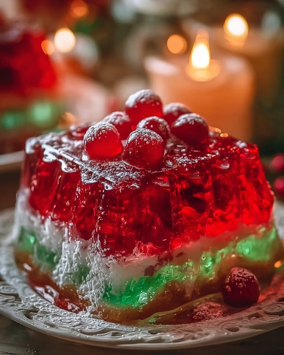 Christmas Jello Cake