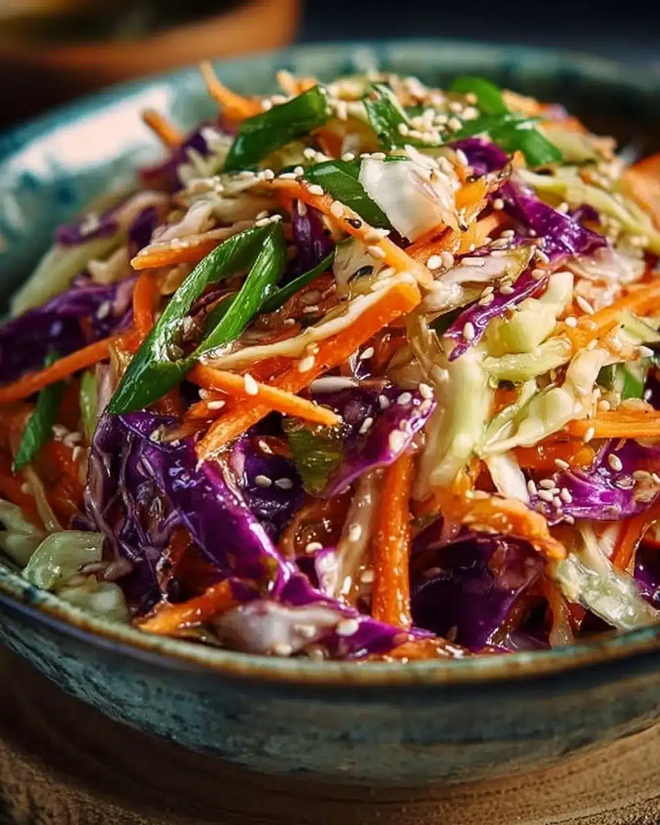 Asian Slaw with Sesame Ginger Dressing