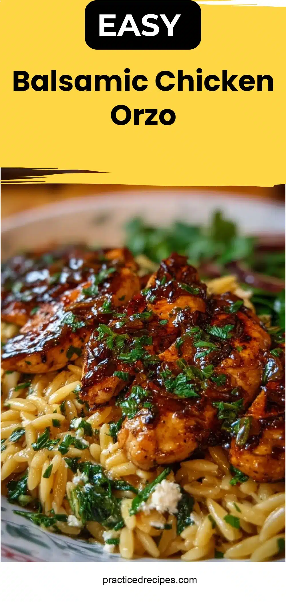 Balsamic Chicken Orzo