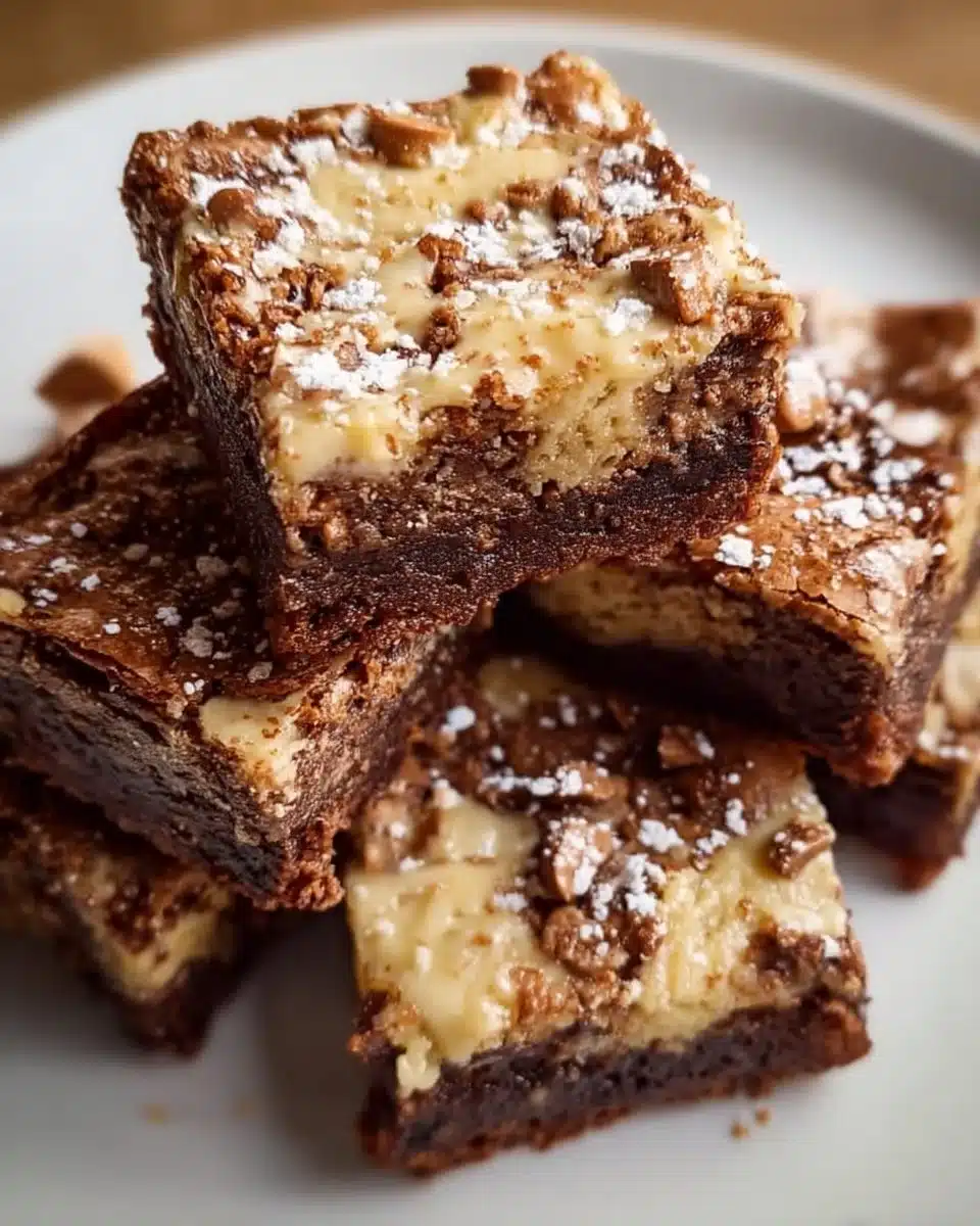 Delicious banana pudding brownies topped with creamy banana and vanilla layers.