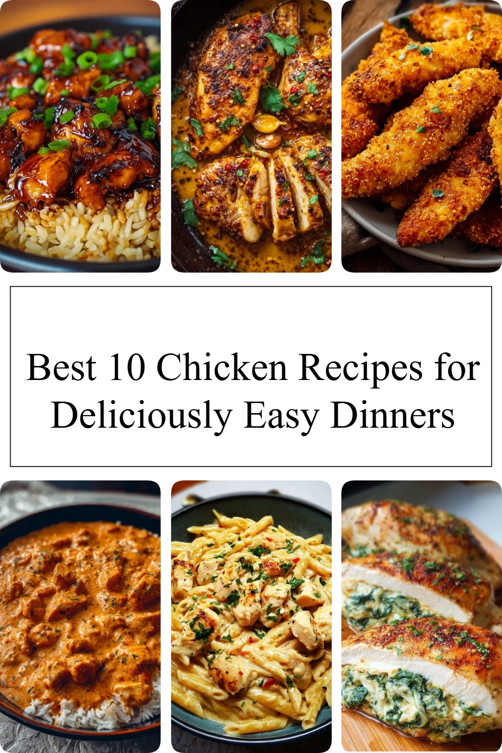 Delicious chicken recipes for easy weeknight dinners