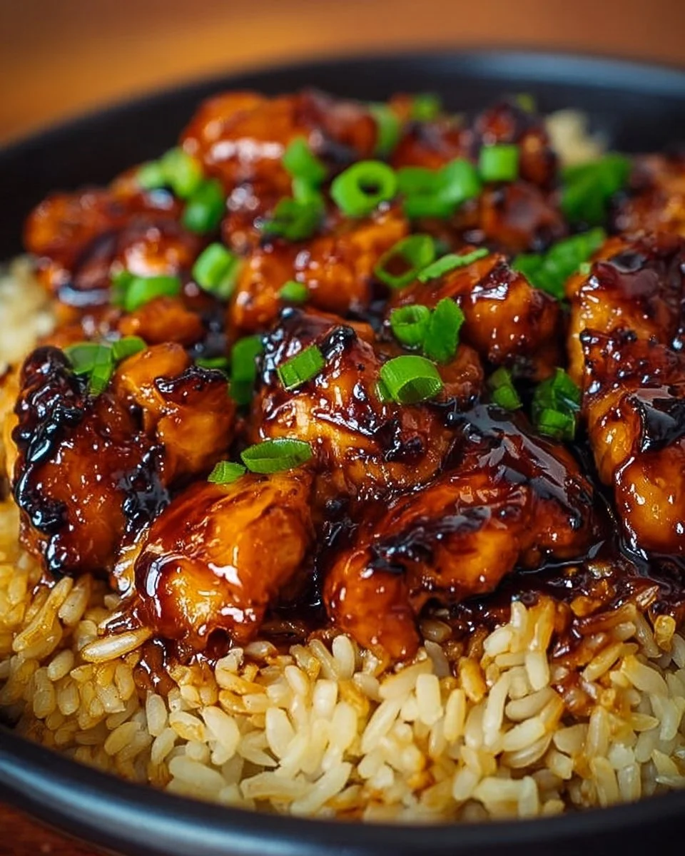 Honey BBQ Chicken Rice
