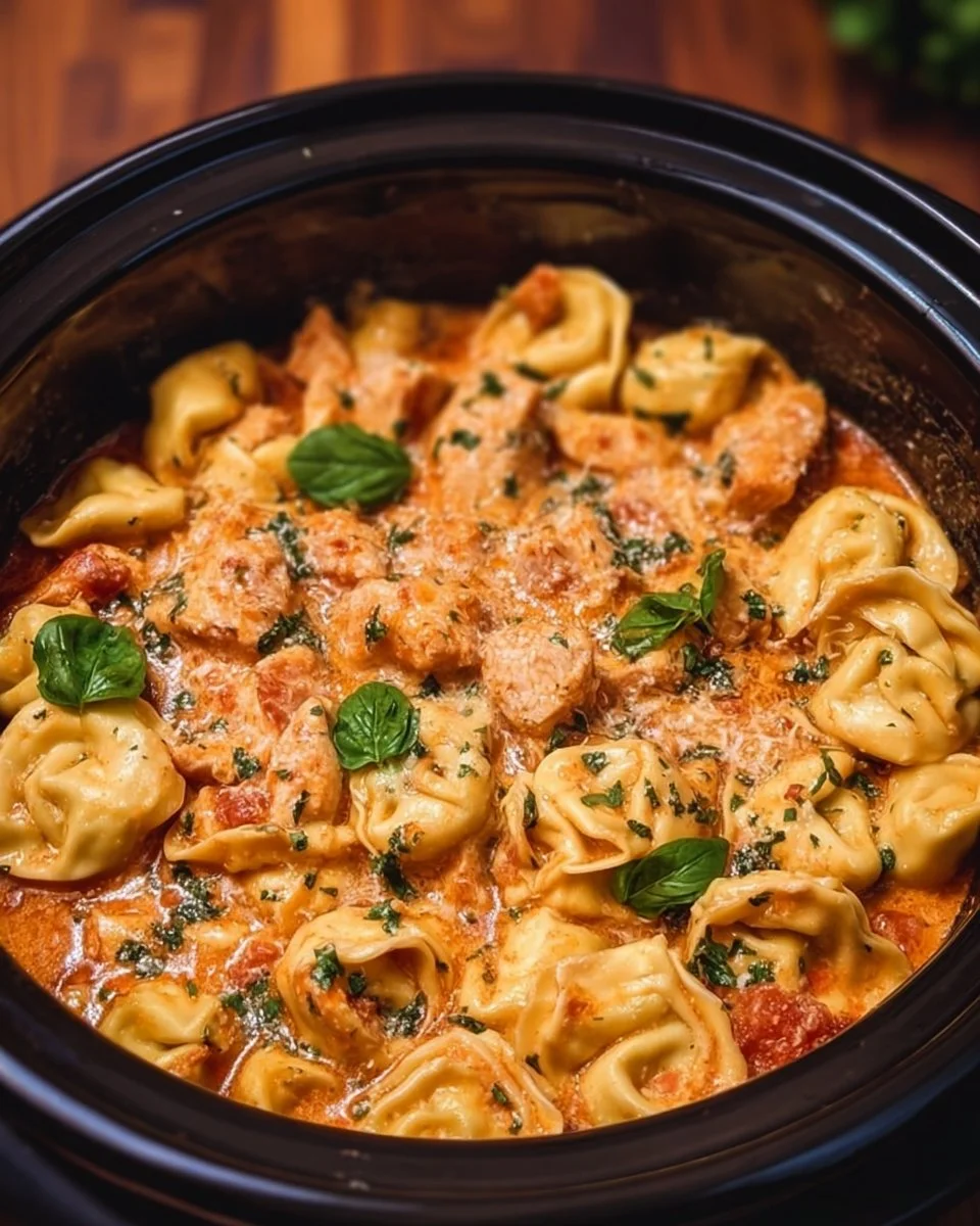 CrockPot Chicken Tortellini