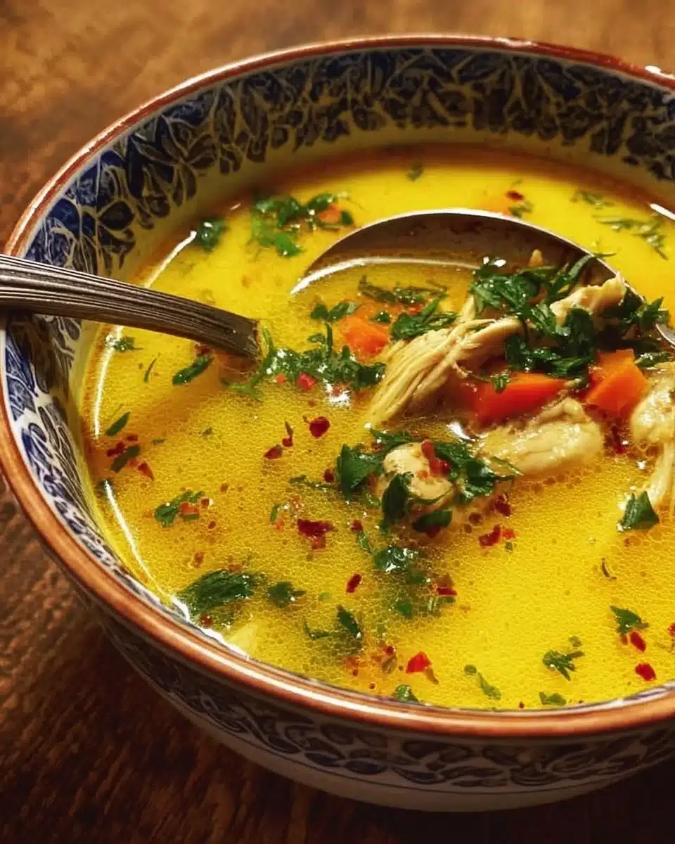 Comforting Coconut Turmeric Chicken Soup