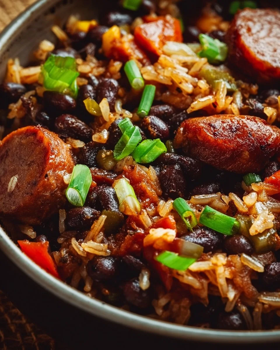 Black Beans and Rice with Sausage