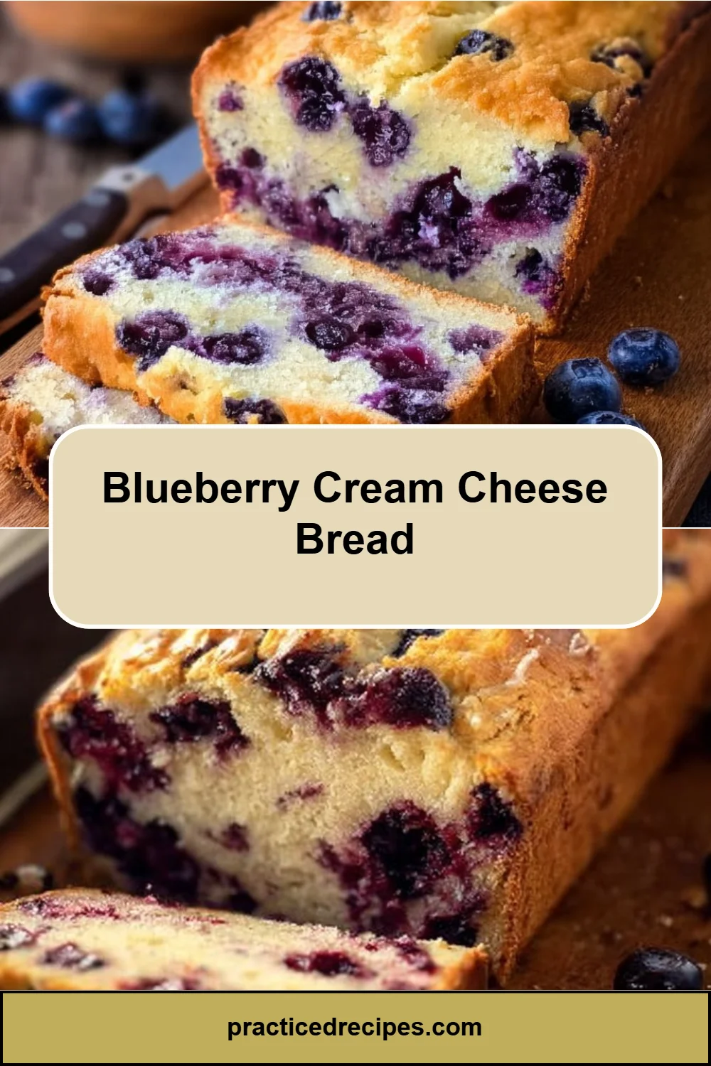 Blueberry Cream Cheese Bread
