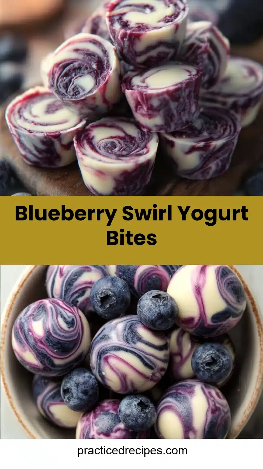 Blueberry Swirl Yogurt Bites