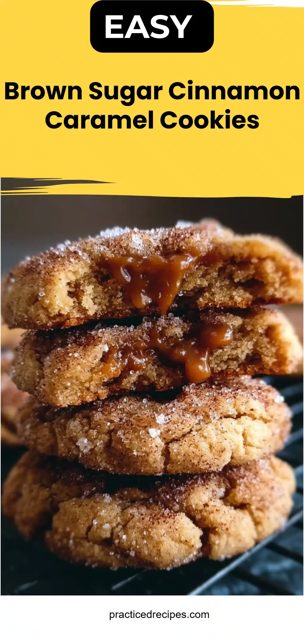 Brown Sugar Cinnamon Caramel Cookies