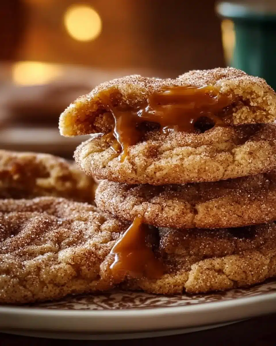 Brown Sugar Cinnamon Caramel Cookies