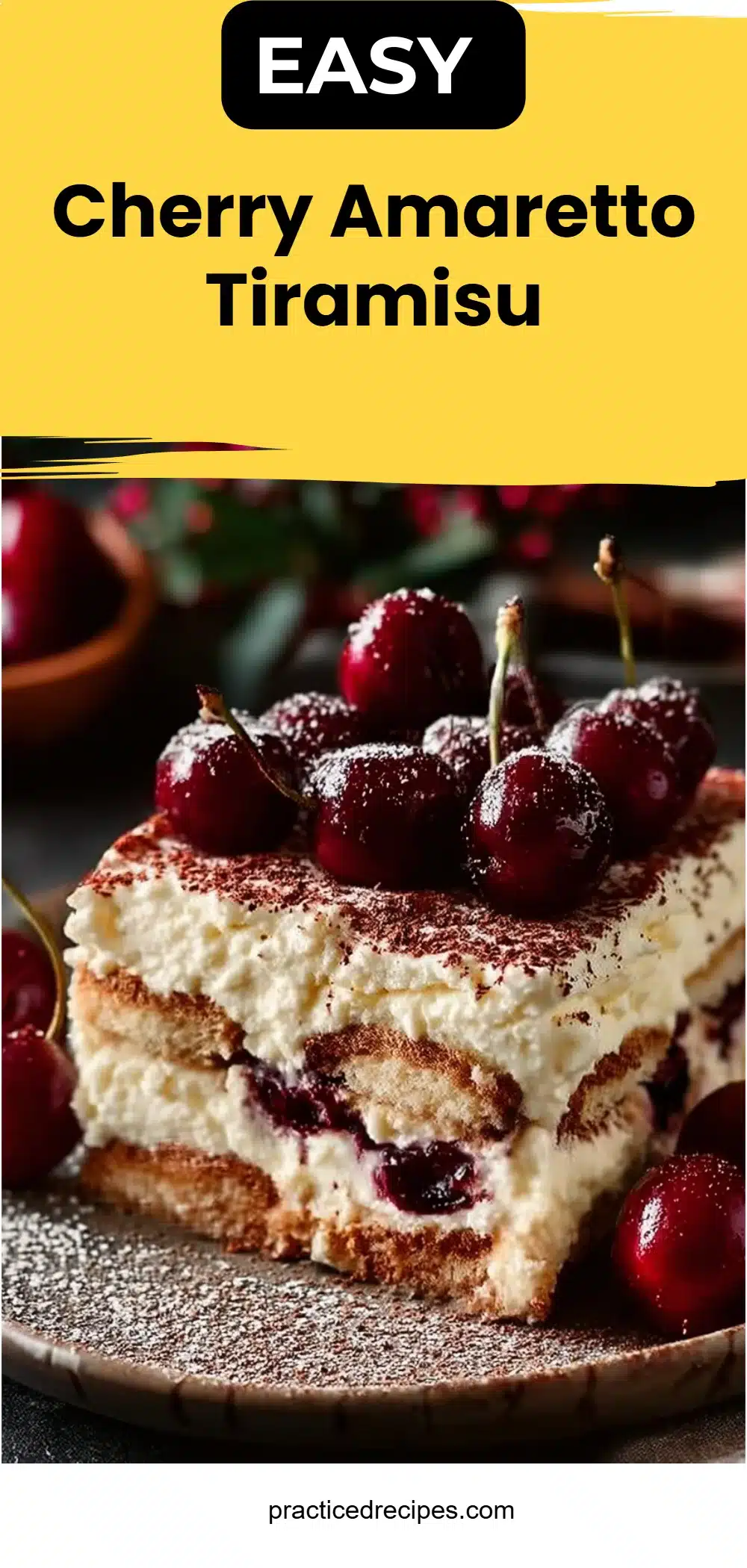 Cherry Amaretto Tiramisu