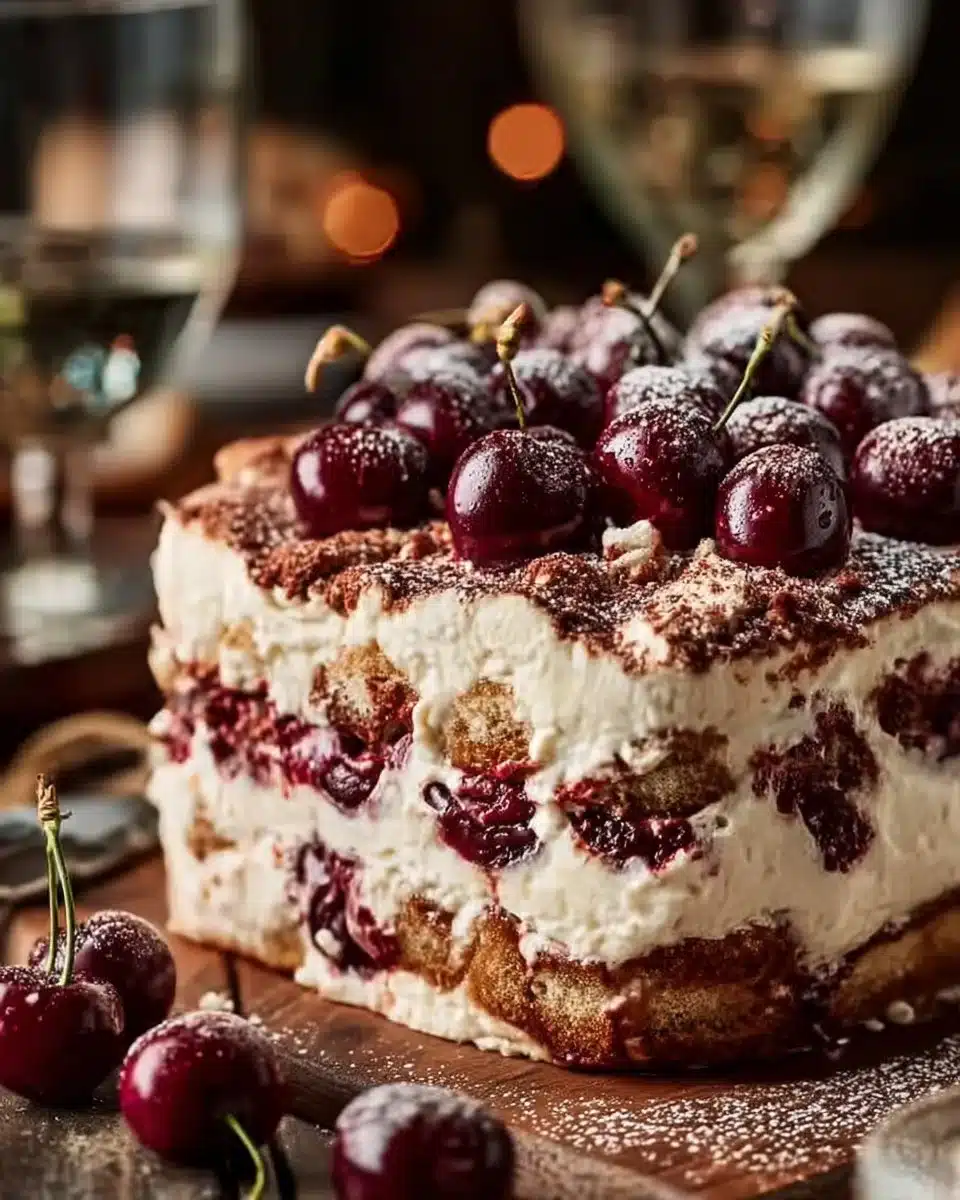 Cherry Amaretto Tiramisu