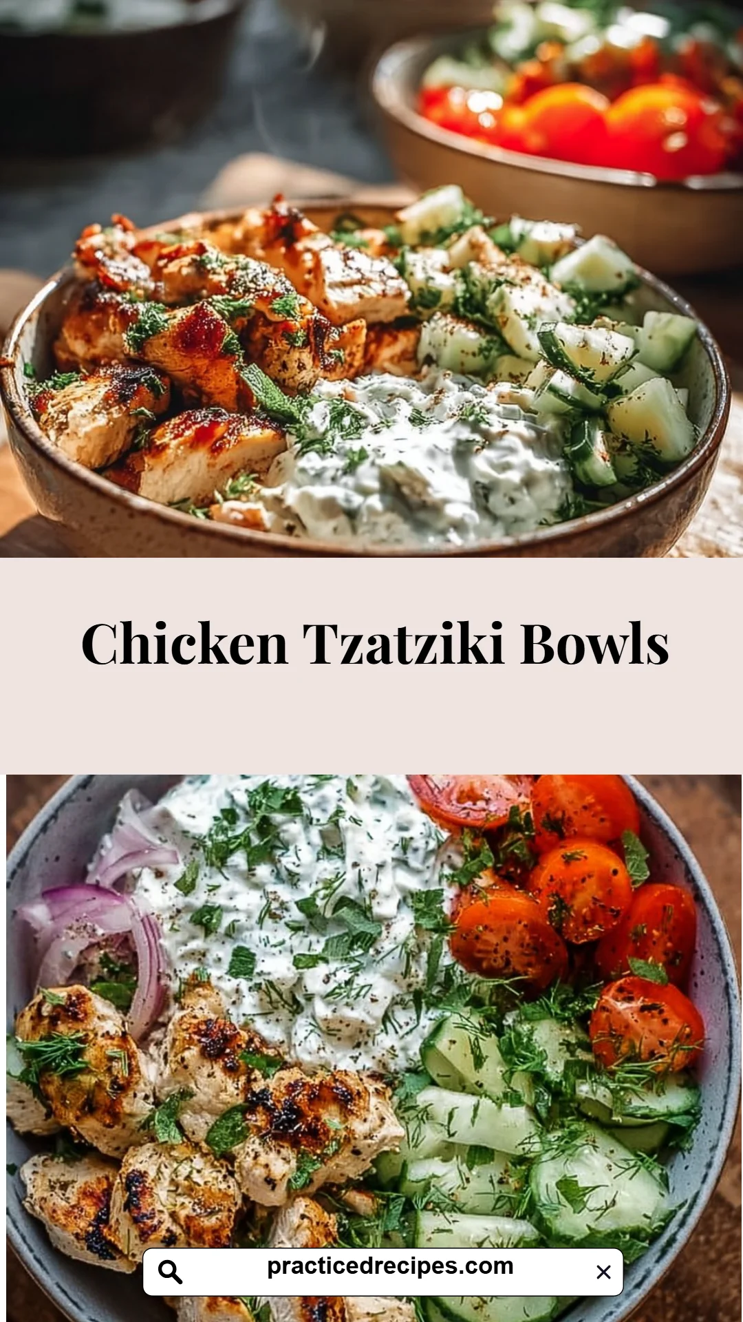 Chicken Tzatziki Bowls
