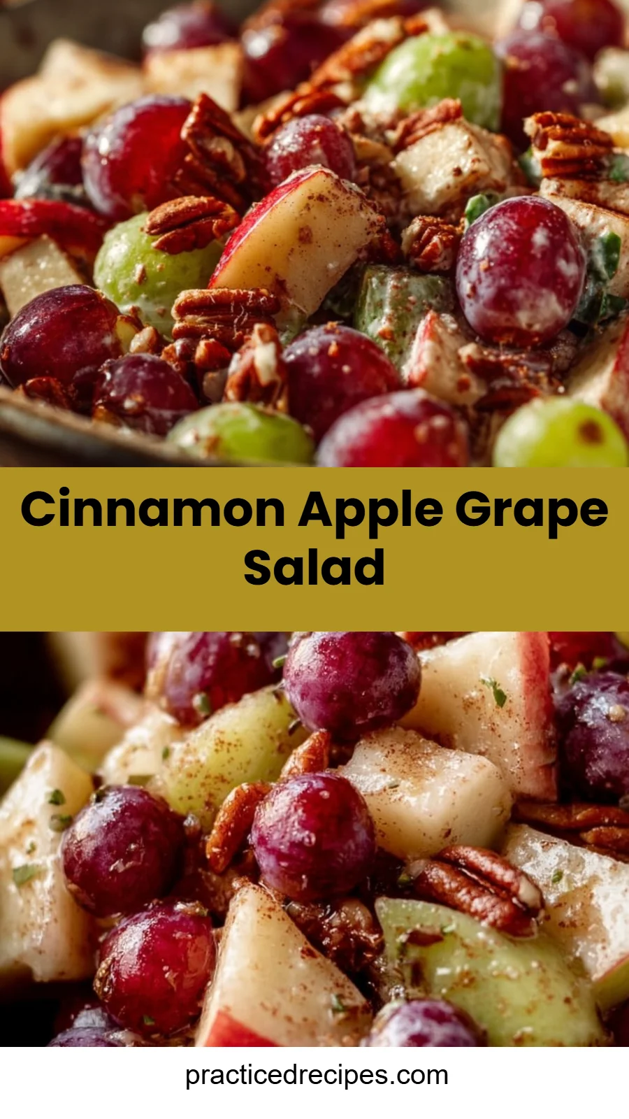Cinnamon Apple Grape Salad