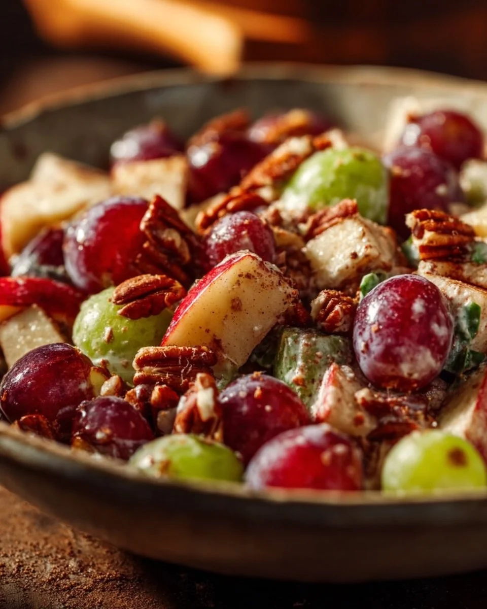 Cinnamon Apple Grape Salad