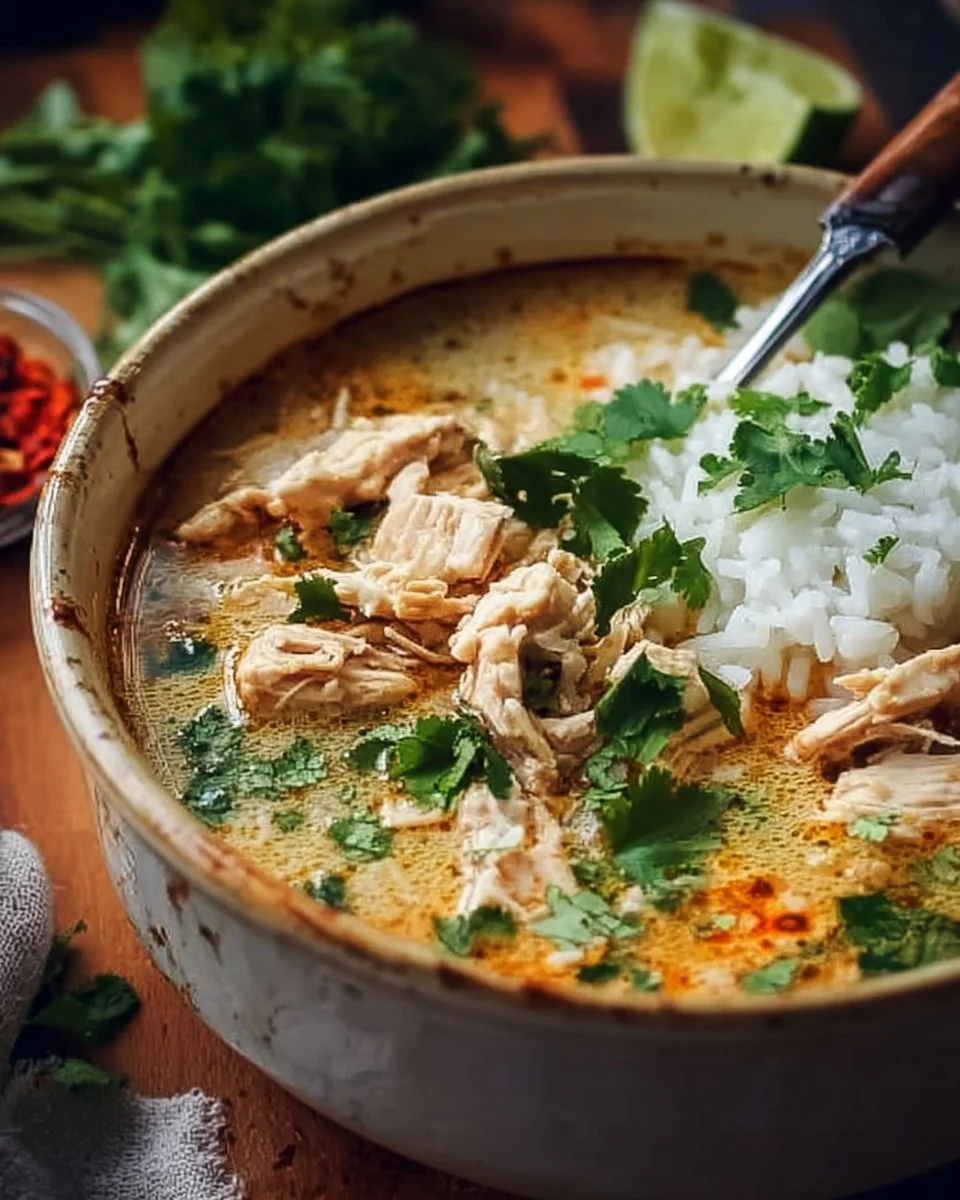 Coconut Chicken Brothy Rice: A Cozy One-Pot Delight!