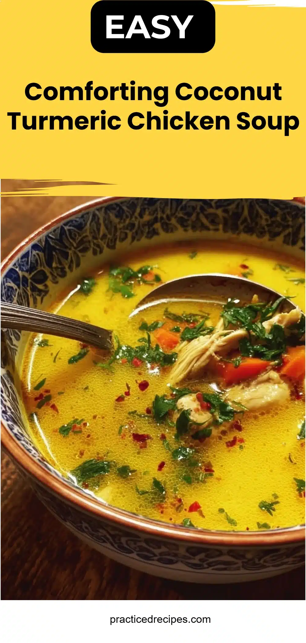 Comforting Coconut Turmeric Chicken Soup