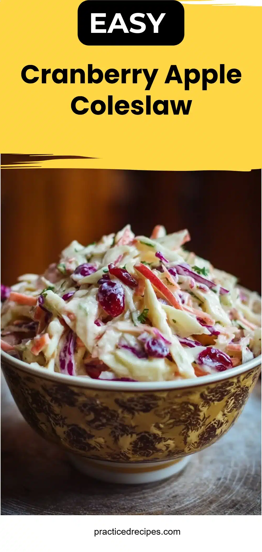 Cranberry Apple Coleslaw