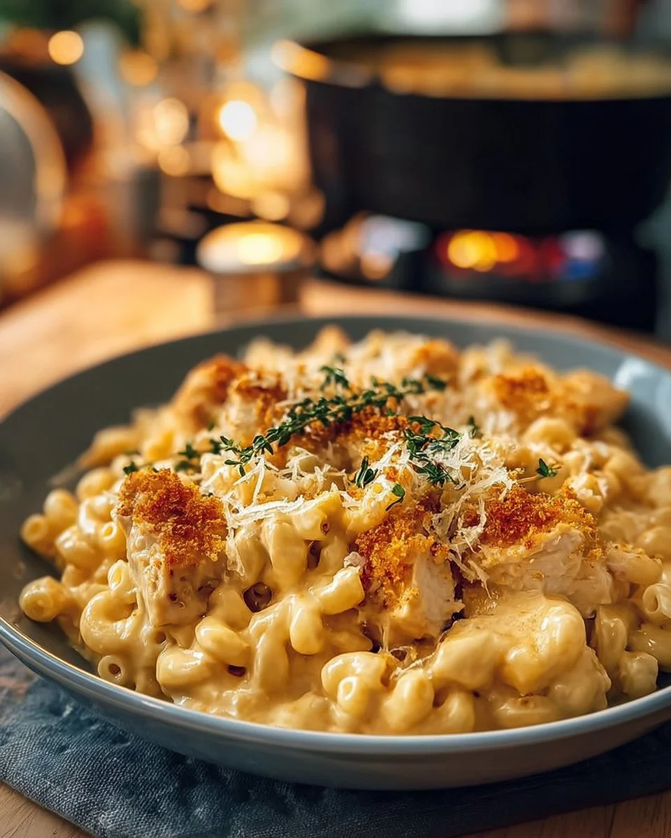 Creamy Chicken Mac and Cheese