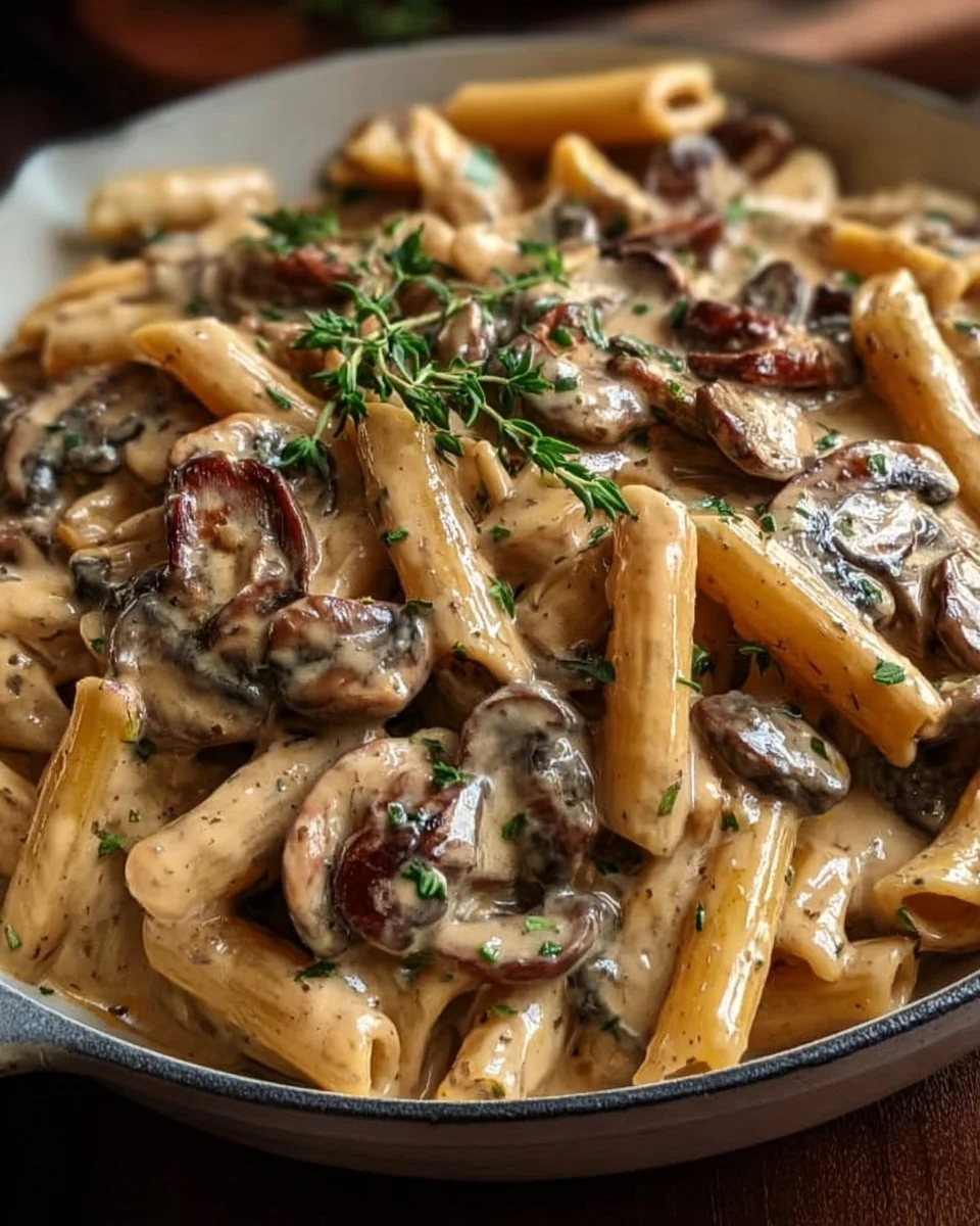Creamy Tuscan Mushroom Pasta Skillet: A Weeknight Delight