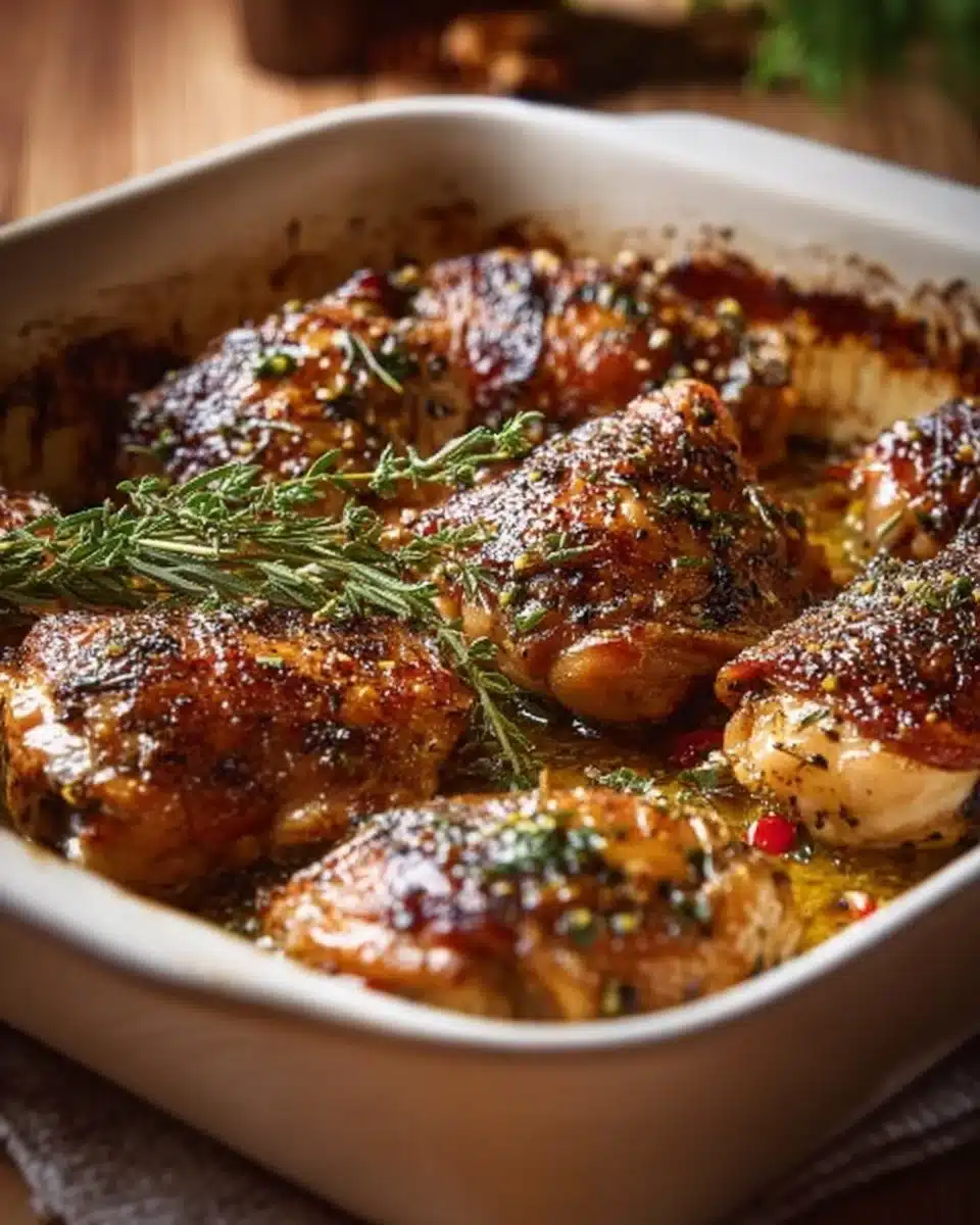 Easy Baked Chicken Thighs Recipe