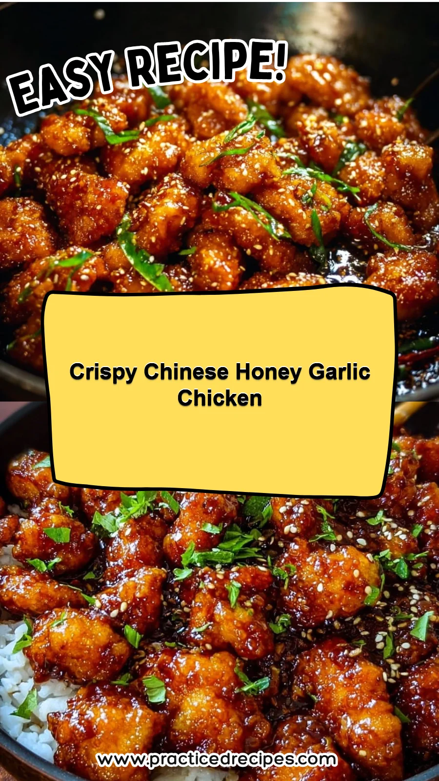 Crispy Chinese Honey Garlic Chicken