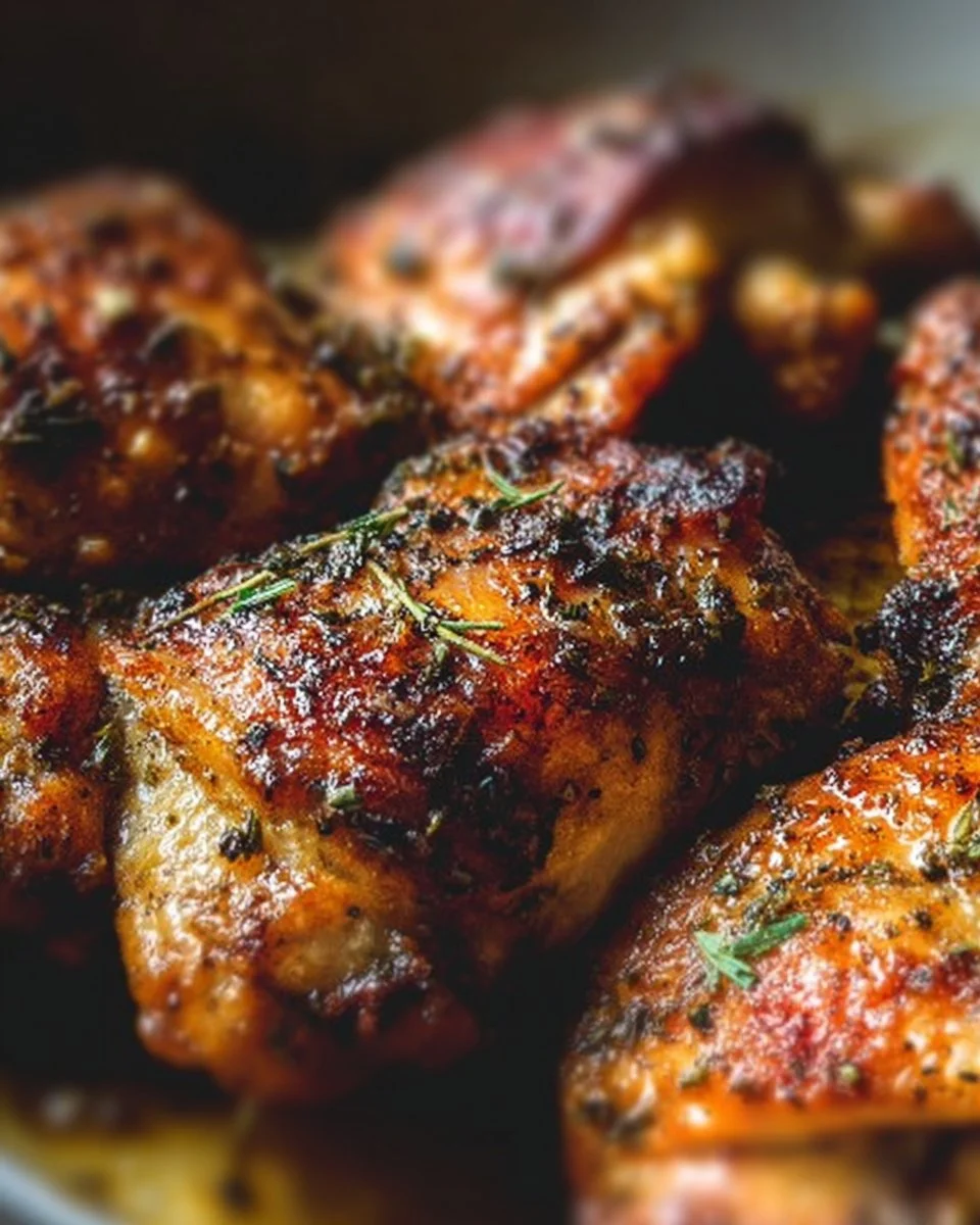 Oven Baked Chicken Thighs