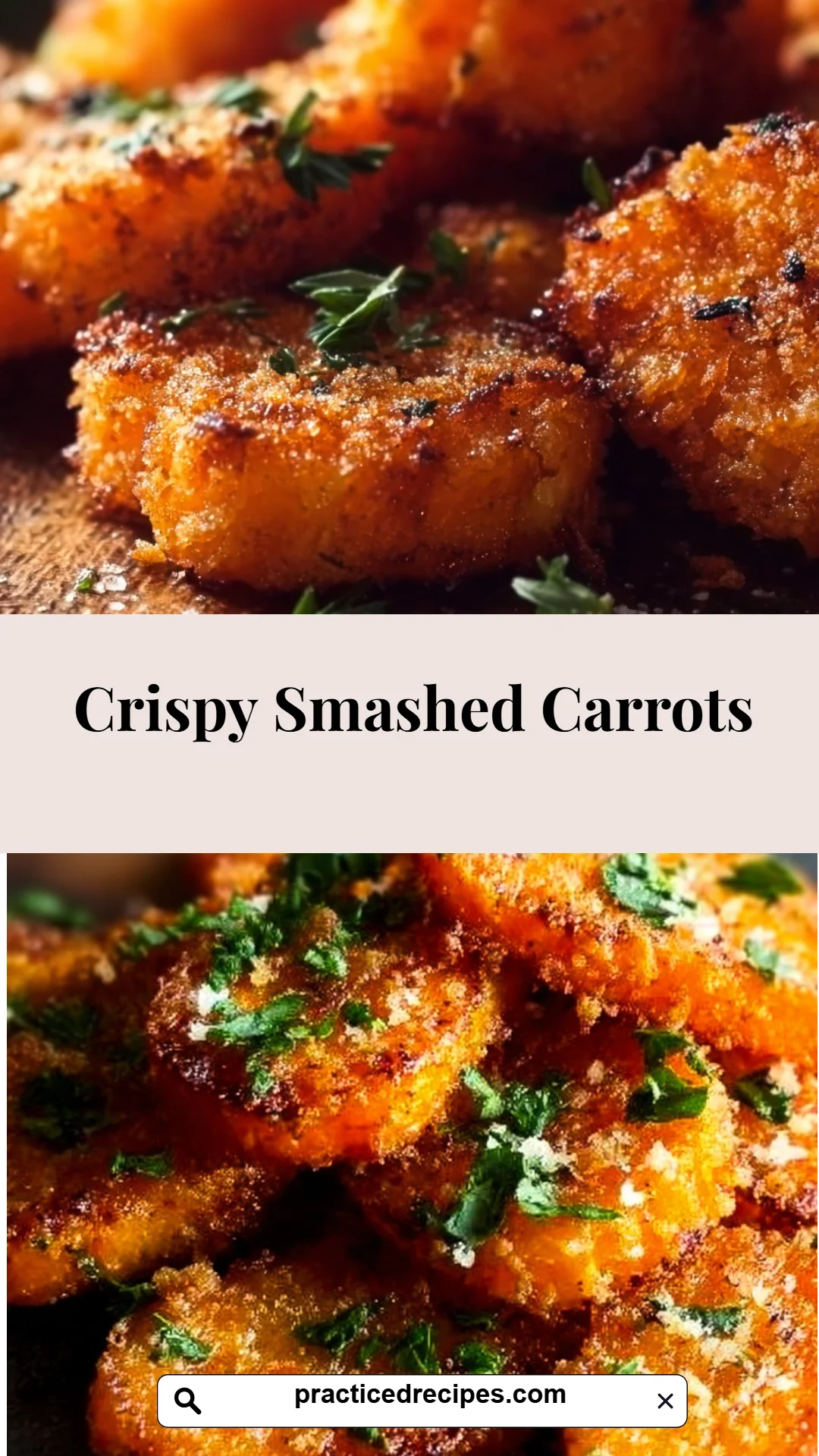 Crispy Smashed Carrots