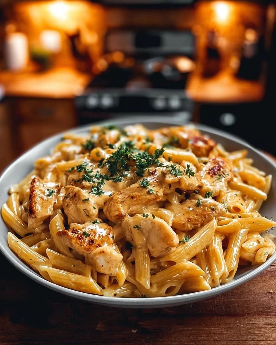 Crock Pot Creamy Cajun Chicken Pasta