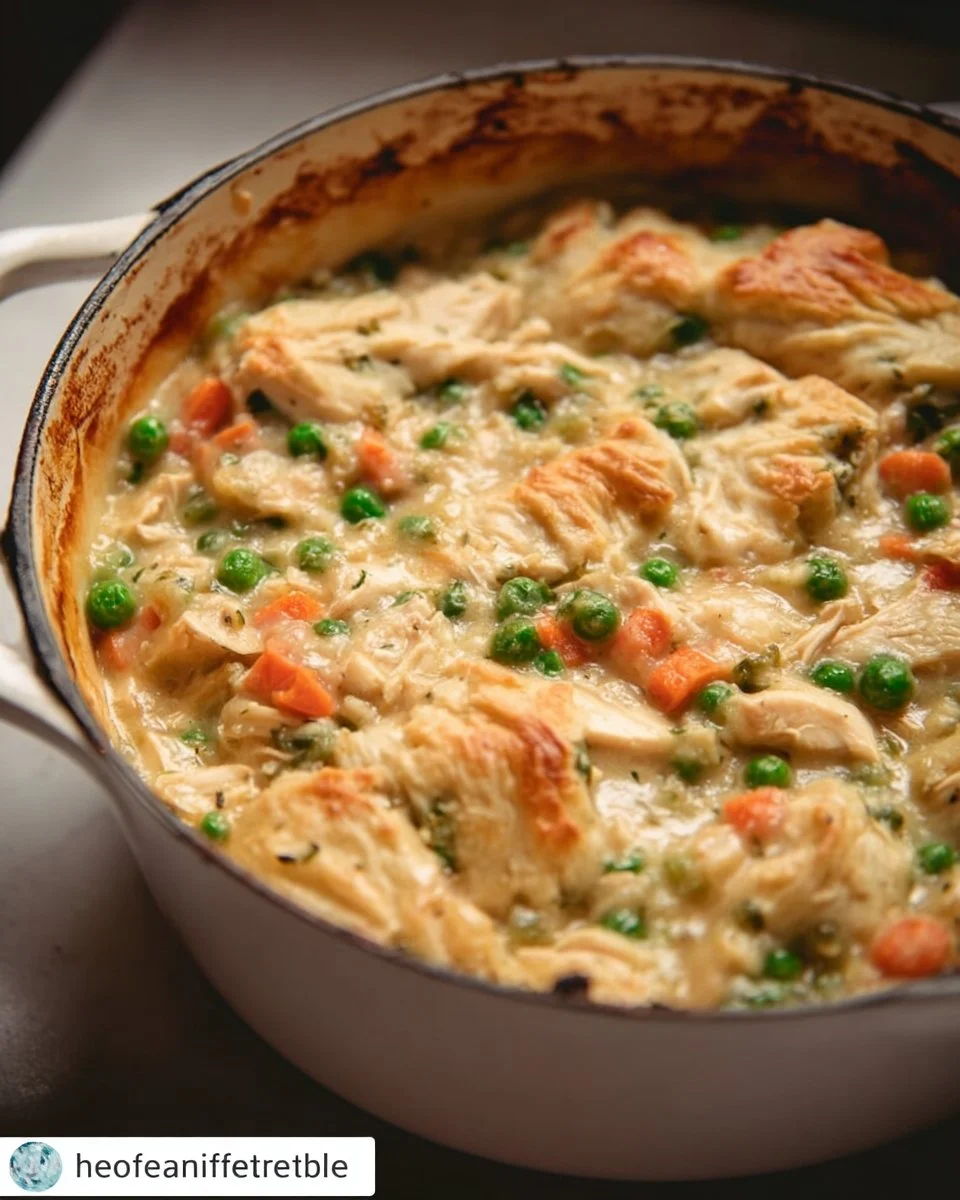 Crustless Chicken Pot Pie