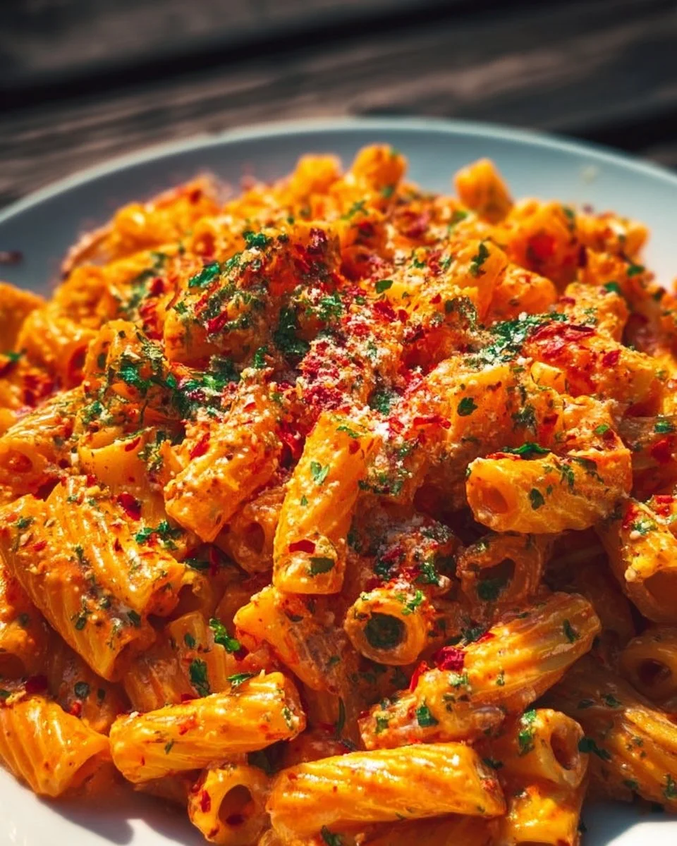 Delicious Gigi Hadid Pasta recipe with creamy sauce and fresh ingredients