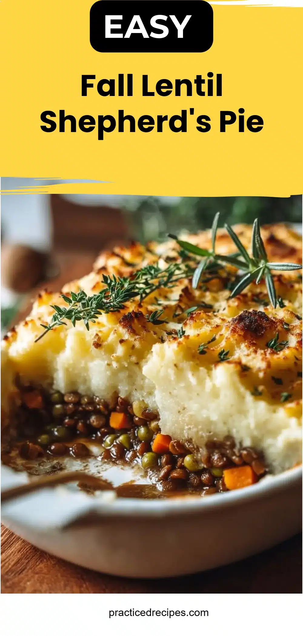 Fall Lentil Shepherd's Pie