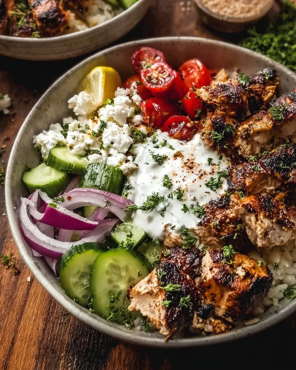 Delicious Greek Chicken Gyro Bowls for Quick Weeknight Dinners