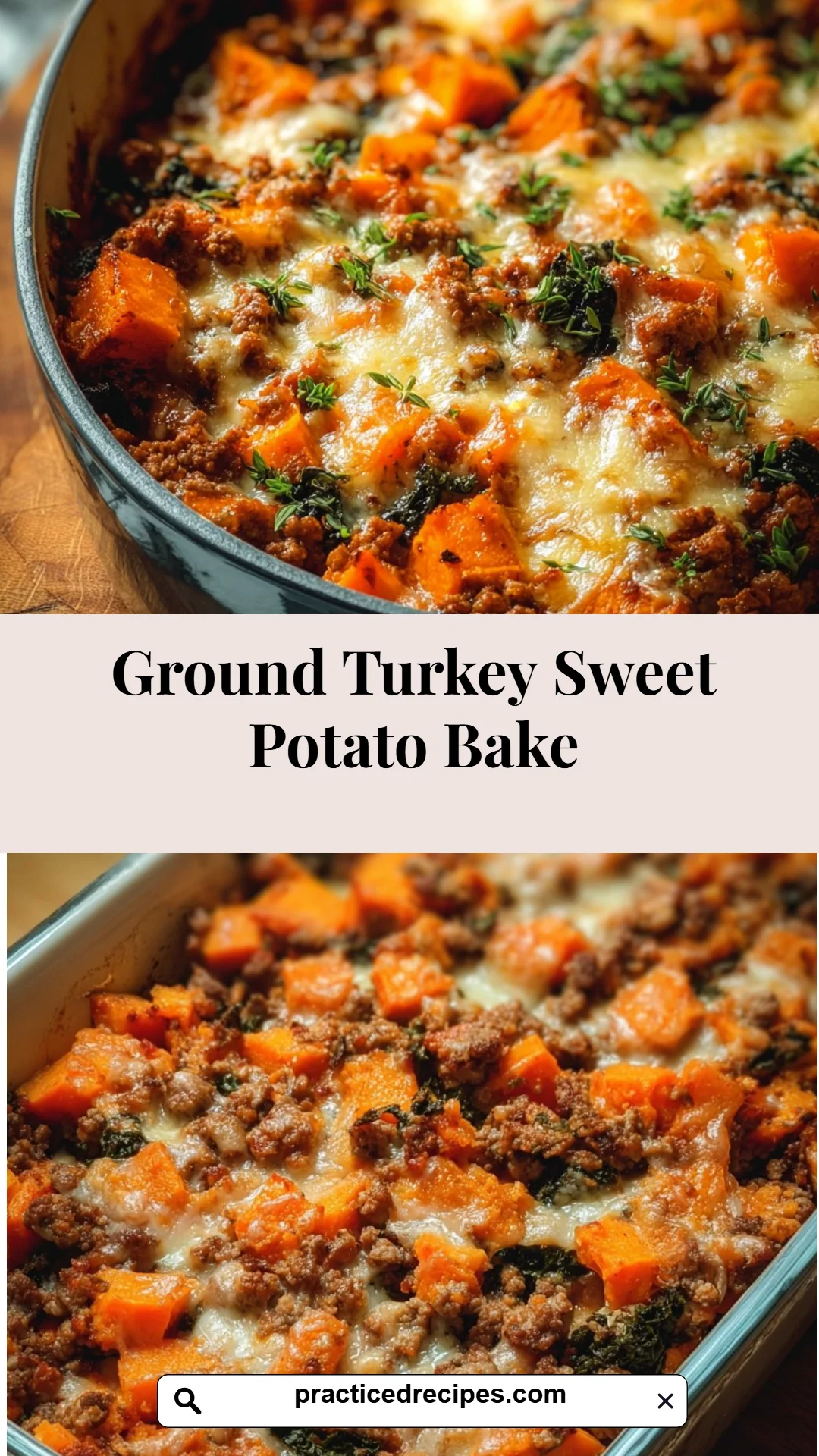 Ground Turkey Sweet Potato Bake